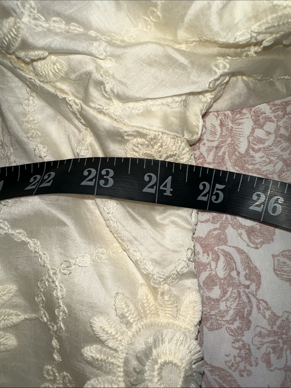 Cream Embroidered Peasant Tunic Top - Picture 10 of 11